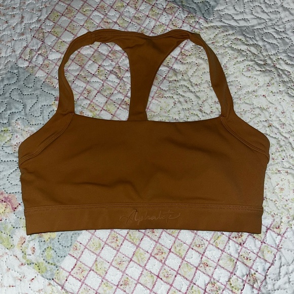 Alphalete pulse balance bra in chestnut - Picture 10 of 12